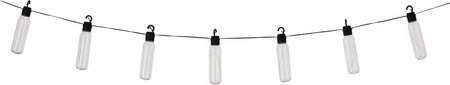 SOLAR GARDEN GARLAND LENGTH 2 + 1.8 M LUX 10 LED WARM WHITE