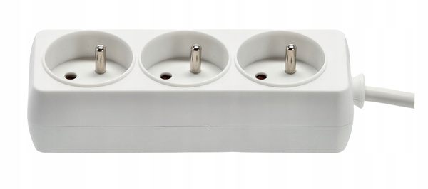 EXTENSION CORD POWER STRIP 3 SOCKETS 3M WHITE