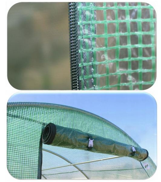 TUNEL FOLIOWY PENTRU GRĂDINĂ 5 SEGMENTE VERDE 8 x 3 x 2 M