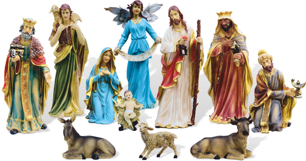 SET DE FIGURI DE CRĂCIUN 11 EL. de 60 CM polyresin *0510