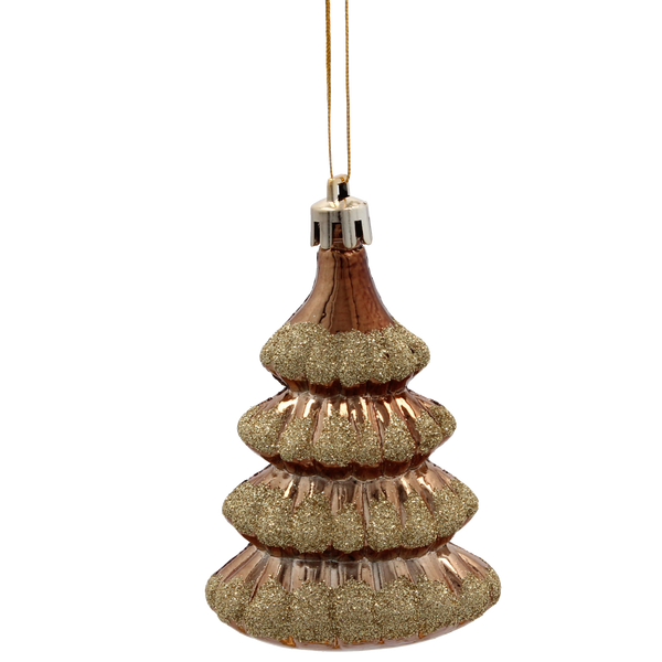 Set de 20 decorațiuni de Crăciun bronz / burgund *5300