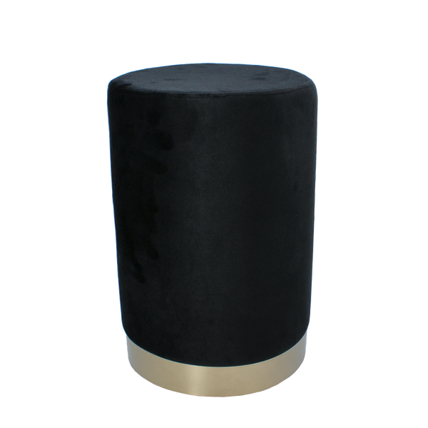 ROUND POUF 28 X 42 CM BLACK