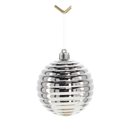 Set de 6 ornamente de Crăciun 8 cm roșu/auriu/silver *7276