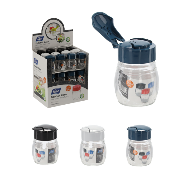 PRZYPRAWNIK SZKLANY 80 ML MIX KOLOR disp=36szt *2048