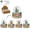 CHRISTMAS SNOW GLOBE - GINGERBREAD TOWN 5 x 5 x 7.5 CM MIX DESIGNS disp=12pcs *5706