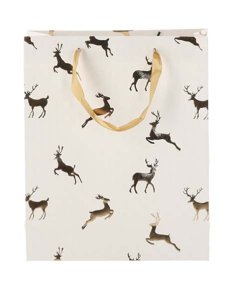 CHRISTMAS GIFT BAG REINDEERS 26 x 32 x 10 CM