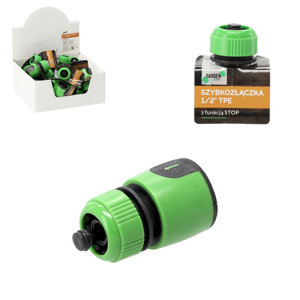 1/2" WATERSTOP HOSE CONNECTOR W/TPR COATED