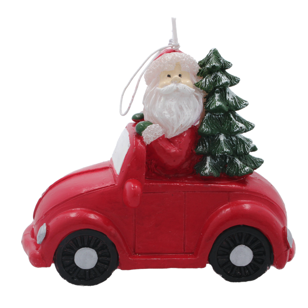 SANTA CLAUS CANDLE IN THE CAR 14 x 7.5 x 11.5 cm