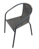 ZÁHRADNÉ KRESLO tmavohnedé /do setu 2 kresiel + stôl/ 52 x 60 x 72 cm *2255