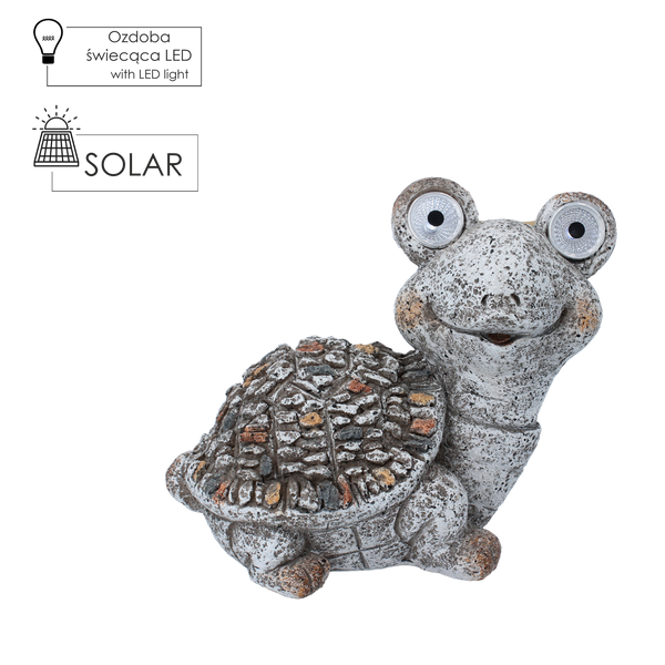 ZÁHRADNÁ FIGÚRKA - KORYTNAČKA S SVETÍCIMI OČAMI 20 x 12,5 x 17,5 CM LED balenie=4ks *7928