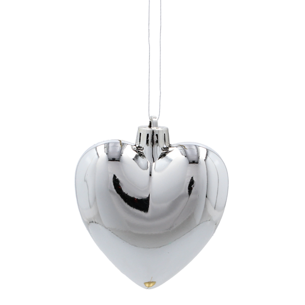 KPL. 6 HEART BOMBS 7 CM RED / GOLD / SILVER *3795