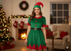WOMAN CHRISTMAS GREEN ELF SUIT