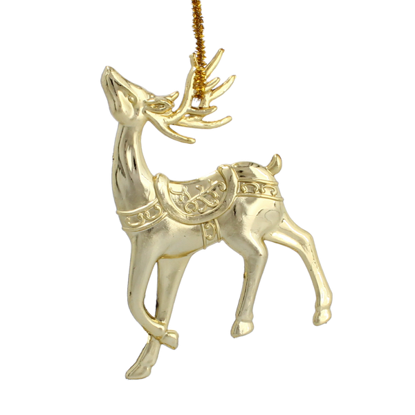 SET OF 3 CHRISTMAS TREE DECORATIONS ELK / SNOWFLAKE / SNOWMAN MIX