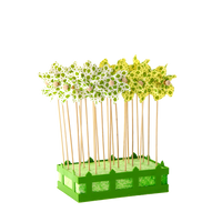 WIATRAK W ŻABKI 9 x 27,5 CM BIAŁY/ŻÓŁTY opak=24 szt *0551