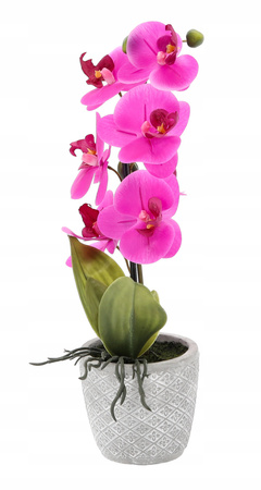 UMELÝ KVET - RÚŽOVÝ ORCHIDEJ 35 CM bal= 4 ks *4788