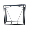 STOJAK METALOWY Z DASZKIEM NA DREWNO OPAŁOWE 185 cm x 70 cm x 185 cm *6332