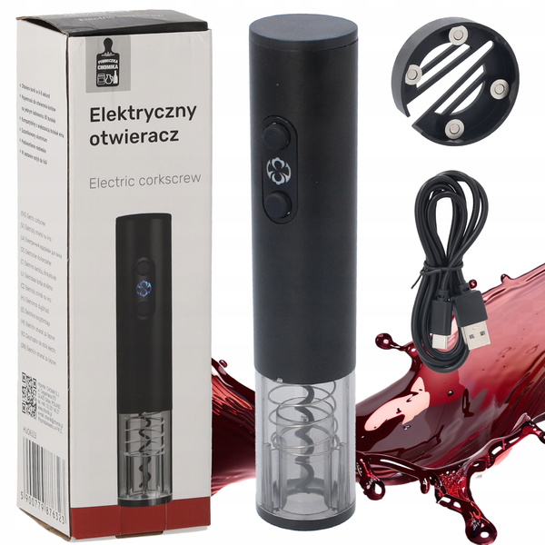 ELECTRIC WINE OPENER WITH FOIL CUTTER