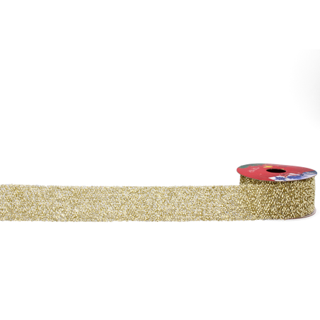 ŚWIĄTECZNA WSTĄŻKA DEKORACYJNA 3,8 CM x 2,7 M MIX KOLORÓW CZERWONY/ZŁOTY/SREBRNY opak=24szt *9768