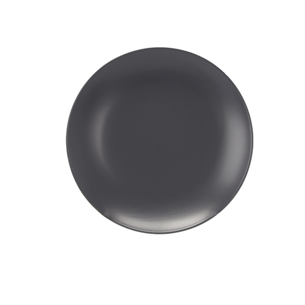 Hlinený tanier 19 cm keramický okrúhly "ŠEDÝ" balenie=6ks *8832