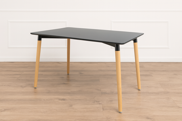 OBDELNÍKOVÝ STŮL 120 x 80 x 74 cm - ČERNÝ *1149