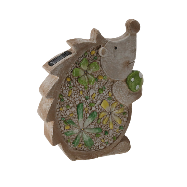 GARDEN FIGURINE – FLAT HEDGEHOG 28 X 9,5 X 34,5 CM LED