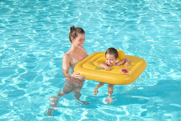 Swim Safe™ 30" x 30"/76cm x 76cm Wondersplash Square 3-Ring Baby Boat