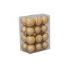 KPL. 24 BOMBĂ 3 CM ROȘU/ AURII/ARGINTII MIX DE MODELE *7146