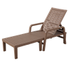 LEŻAK OGRODOWY 192X66X33CM JASNY BRĄZ*6416