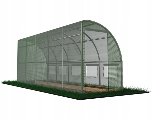 FOLIA ZBROJONA DO TUNELU "POŁÓWKA" 6 x 1.5 M ZIELONA