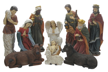 CHRISTMAS FIGURES SET 11 PCS. TO 45 CM
