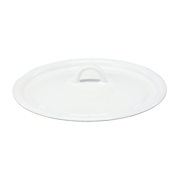 POKRYWA EMALIOWANA BIAŁA 20 CM *7480
