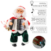 SANTA CLAUS WITH ACCORDION - PLAYING LED 25,5 CM