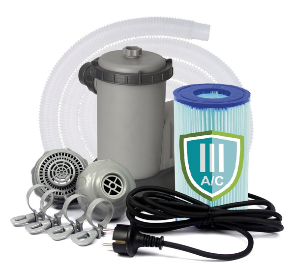 BASEN STELAŻOWY RATTAN / OKNO 4,88 x 1,22 M (BASEN, POMPA FILTRUJĄCA, DRABINKA, POKRYWA, DOZOWNIK) 