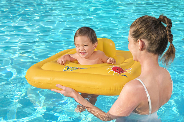 Swim Safe™ 30" x 30"/76cm x 76cm Wondersplash Square 3-Ring Baby Boat