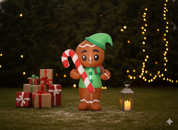 INFLATABLE GINGERBREAD LED 180 CM