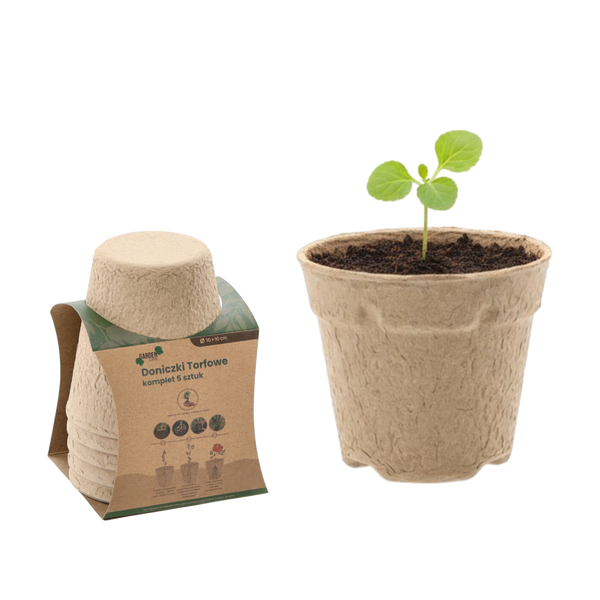 KPL 5 ghivece din turbă 10 x 10 CM