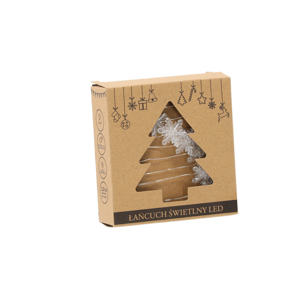 LED SVĚTELNÝ ŘETĚZ SNĚHOVÉ KULIČKY 20 L NA BATERIE balení=20ks *4208