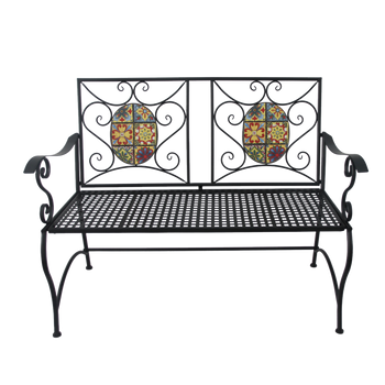ŁAWKA OGRODOWA MOZAIKOWA 115 x 56 x 90 CM *8161