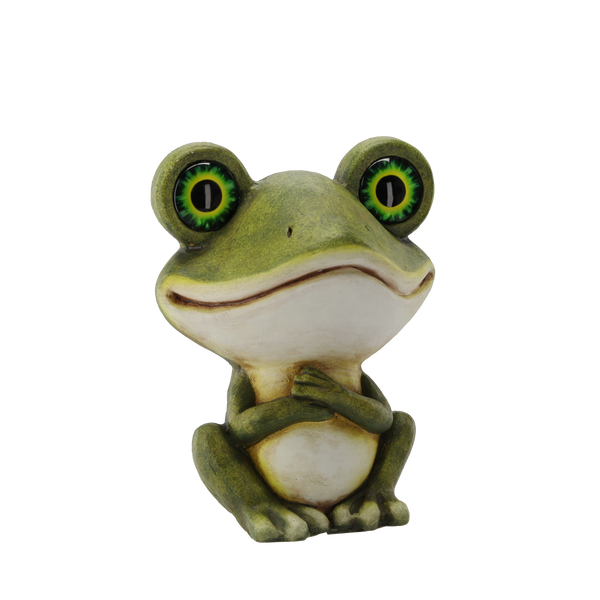 FIGURKA OGRODOWA - ŻABA LED 21,5 x 17,5 x 27,5 CM *0203