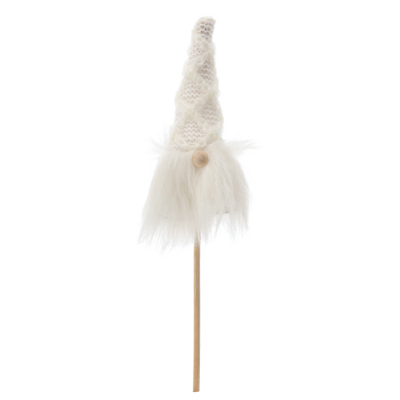 CHRISTMAS GNOME ON A STICK 7 x 3 x 24 CM MIX COLORS