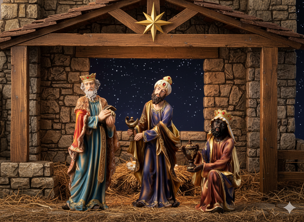 SET OF THREE KINGS 80 CM