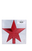 HVEZDA NA VIANOČNÝ STROMČEK 20 CM ČERVENÁ/ZLATÁ/STRIEBORNÁ *2107