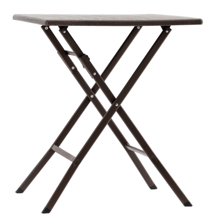 FOLDING CAMPING TABLE 61.5 X 61.5 X 73 CM BROWN