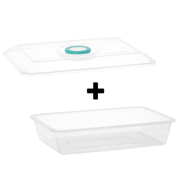 SET. RECTANGULAR CONTAINER NO. 3, 10 L + LID