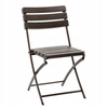 KRZESŁO OGRODOWE SKŁADANE 55 x 46 x 81 CM BRĄZOWE *1015
