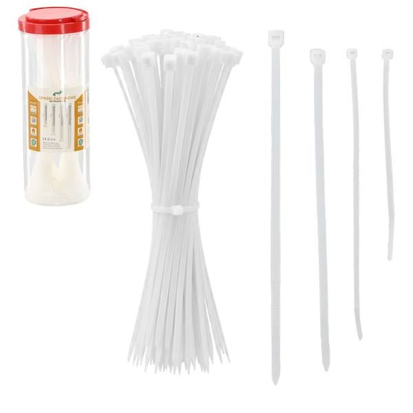 SET OF 450 CABLE TIES IN TUBE MIXED DESIGNS