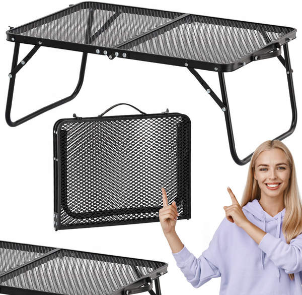 TOURIST FOLDING TABLE WHITE 60x40x26,5 CM