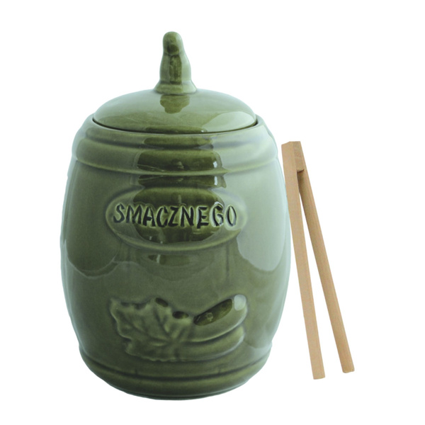 CERCEL CERAMIC 3,5L PENTRU CASCAVAL CU UN PRIM PIN ZELEN *3224