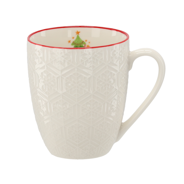 PORCELÁNOVÝ HRNEK 400 ML MIX VÁNOČNÍCH VZORŮ *1841