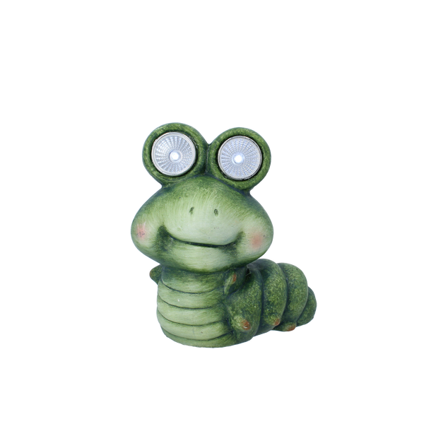 GARDEN FIGURINE - CATERPILLAR WITH GLOWING EYES 15 x 10 x 17,5 CM LED pack=4 pcs